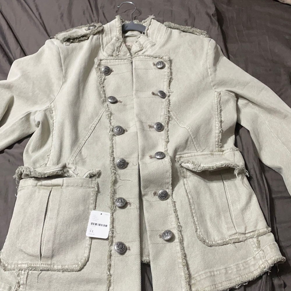 Free people  military battle jacket Xl  brand new